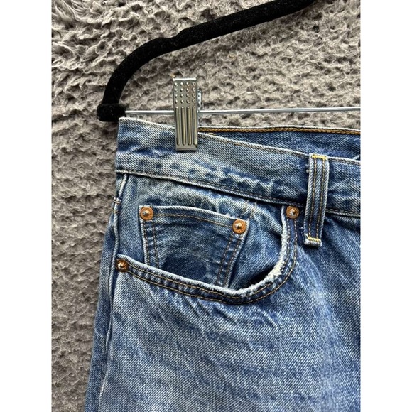Levi's White Oak Cone Denim Selvedge Button Fly Jeans Blue Women's Size 30 - Picture 6 of 16